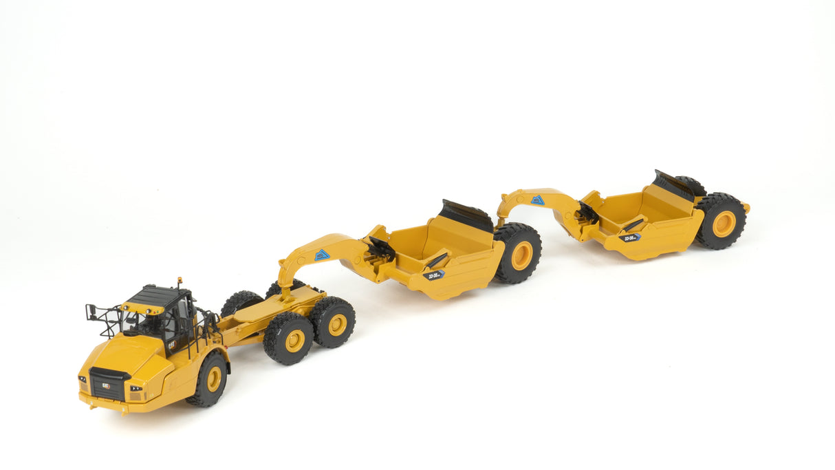 NOW AVAILABLE - 1/50 Scale Cat 745 w/ Tandem MTS Pull Scrapers