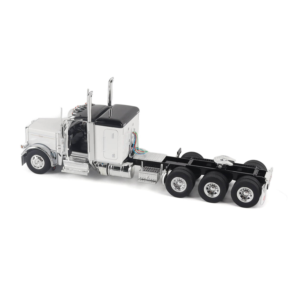 1/50 Scale Diecast Masters Peterbilt 589 Tri-Axle Tractor w/ 58" Sleeper - White