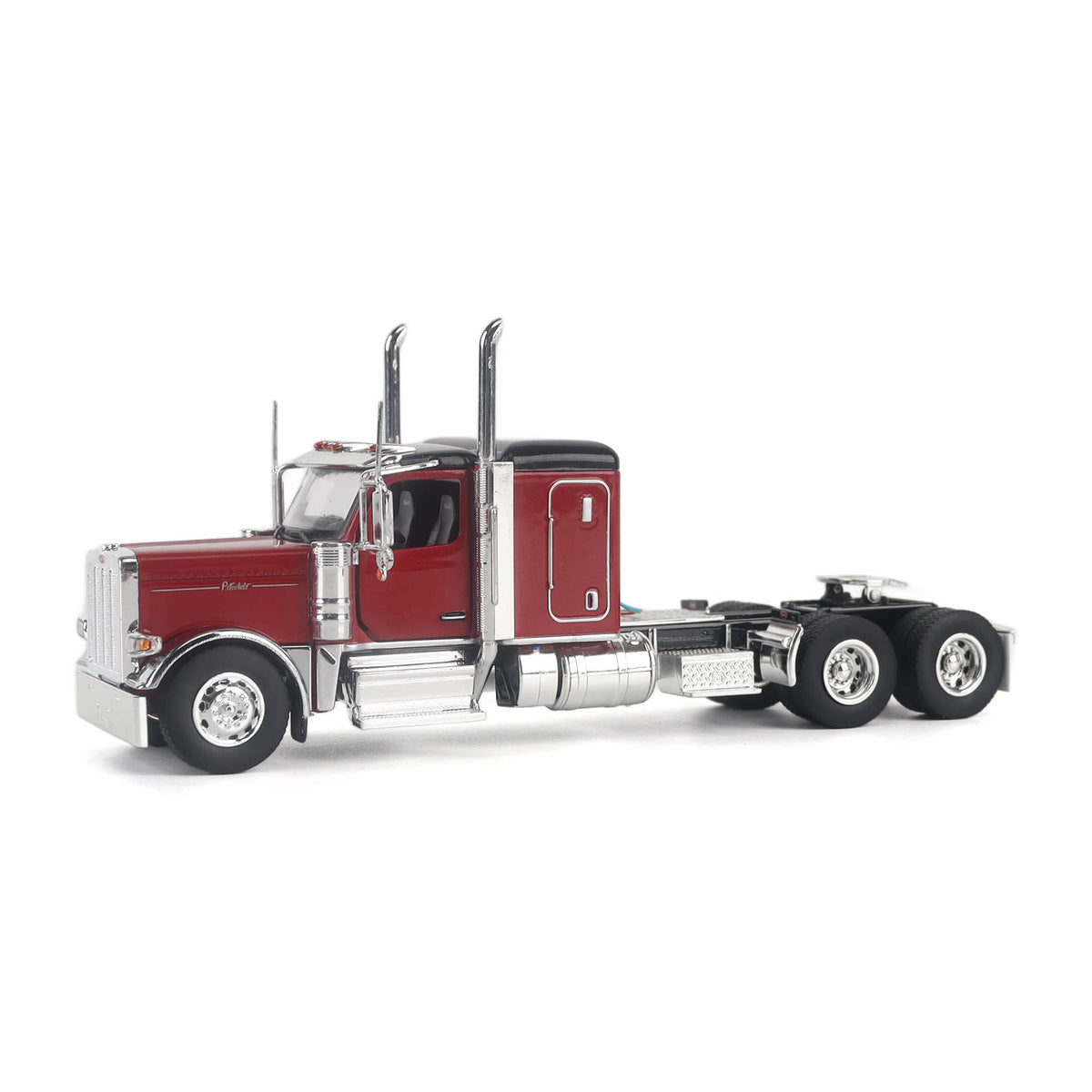 1/50 Scale Diecast Masters Peterbilt 589 Tandem Axle Tractor w/ 58" Sleeper - Legendary Red