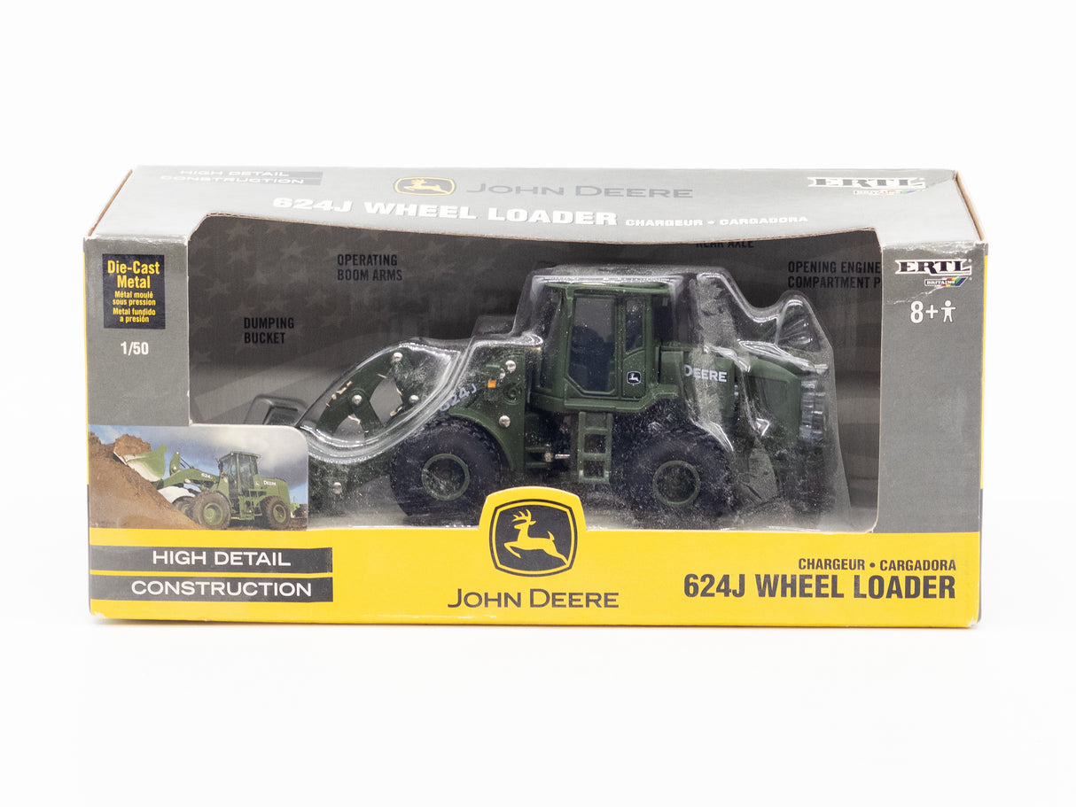 033 - ERTL Deere 624J Loader Green
