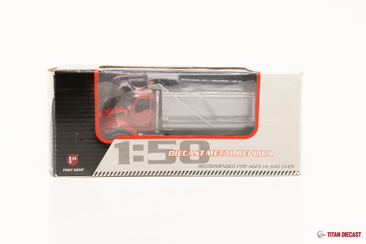 1/50 Scale Kenworth T880 Dump Truck - Red/Silver