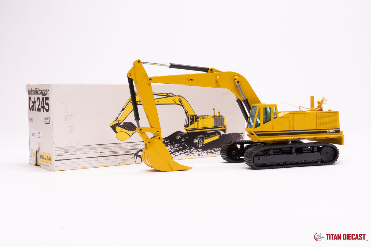 MO-61 NZG Cat 245 Excavator - Yellow