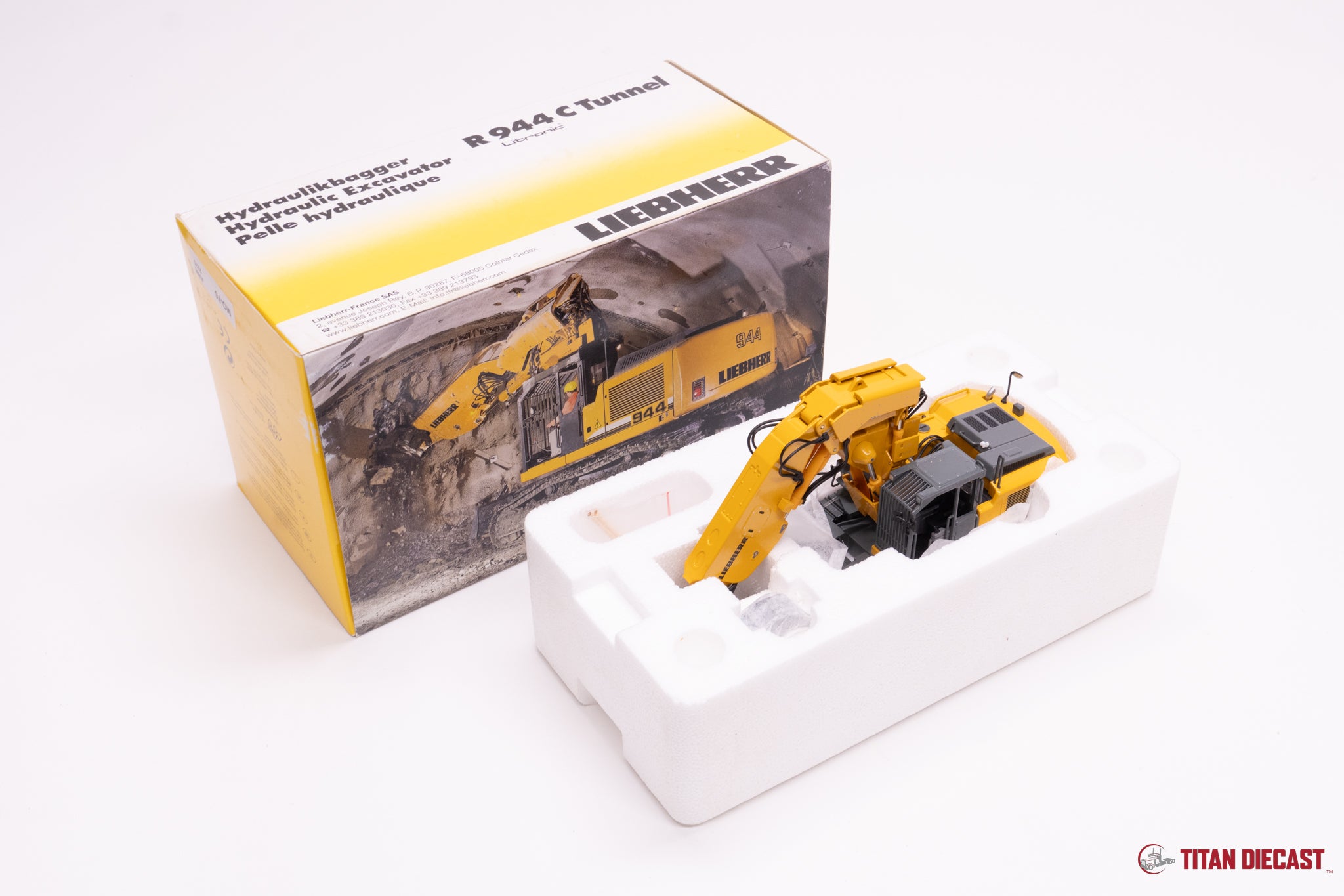 MO-76 NZG Liebherr R944C Tunnel Excavator – Titan Diecast LLC