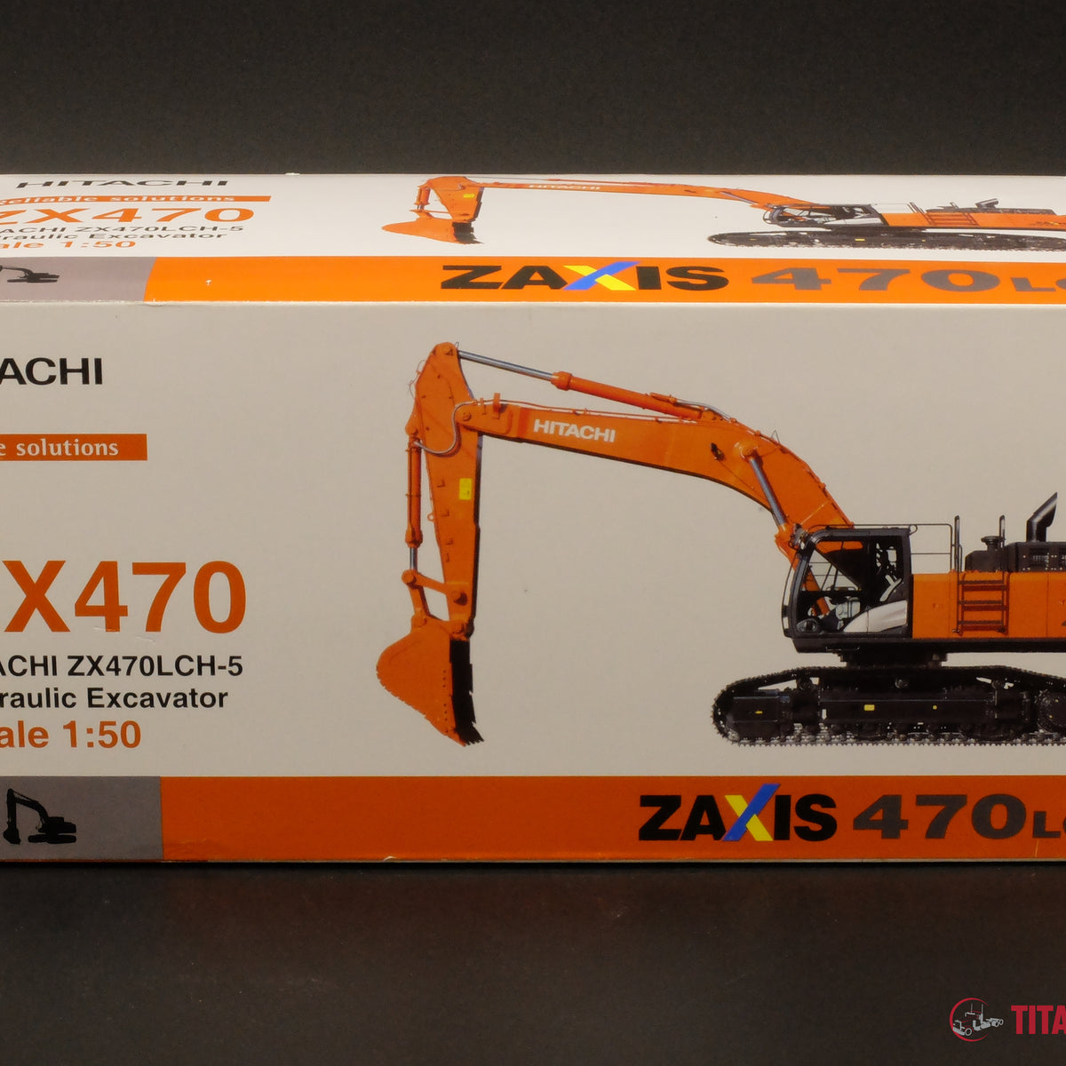 1 50 Scale TMC Hitachi ZX470 Titan Diecast LLC 1-50-scale-tmc-hitachi-zx470-titan-diecast-llc