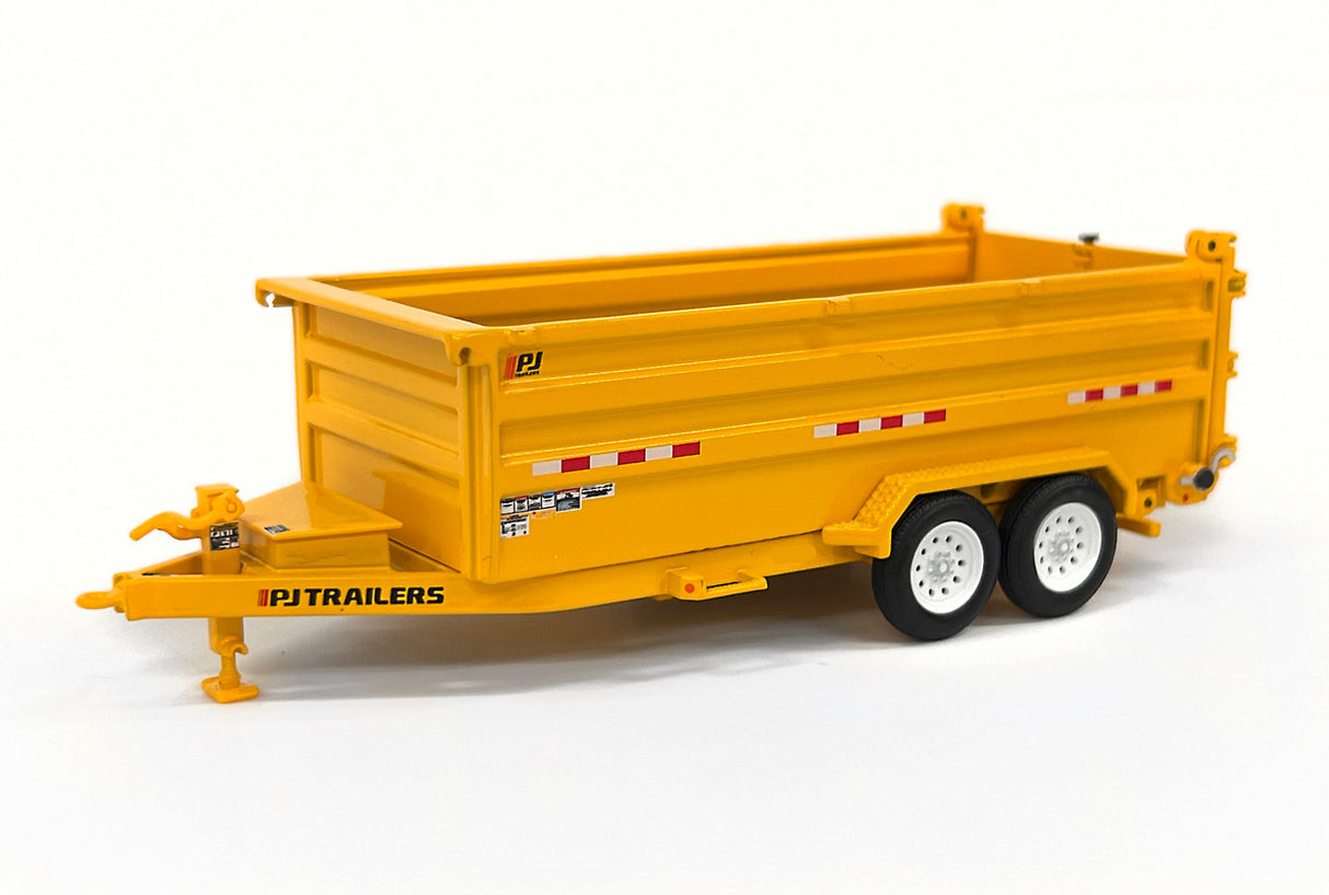 1/50 Scale Weiss Brothers PJ Trailers Dump Trailer - Yellow