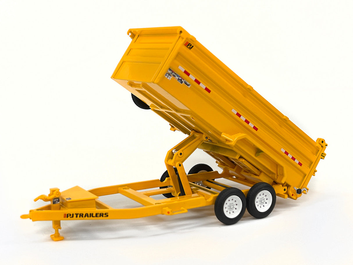 1/50 Scale Weiss Brothers PJ Trailers Dump Trailer - Yellow