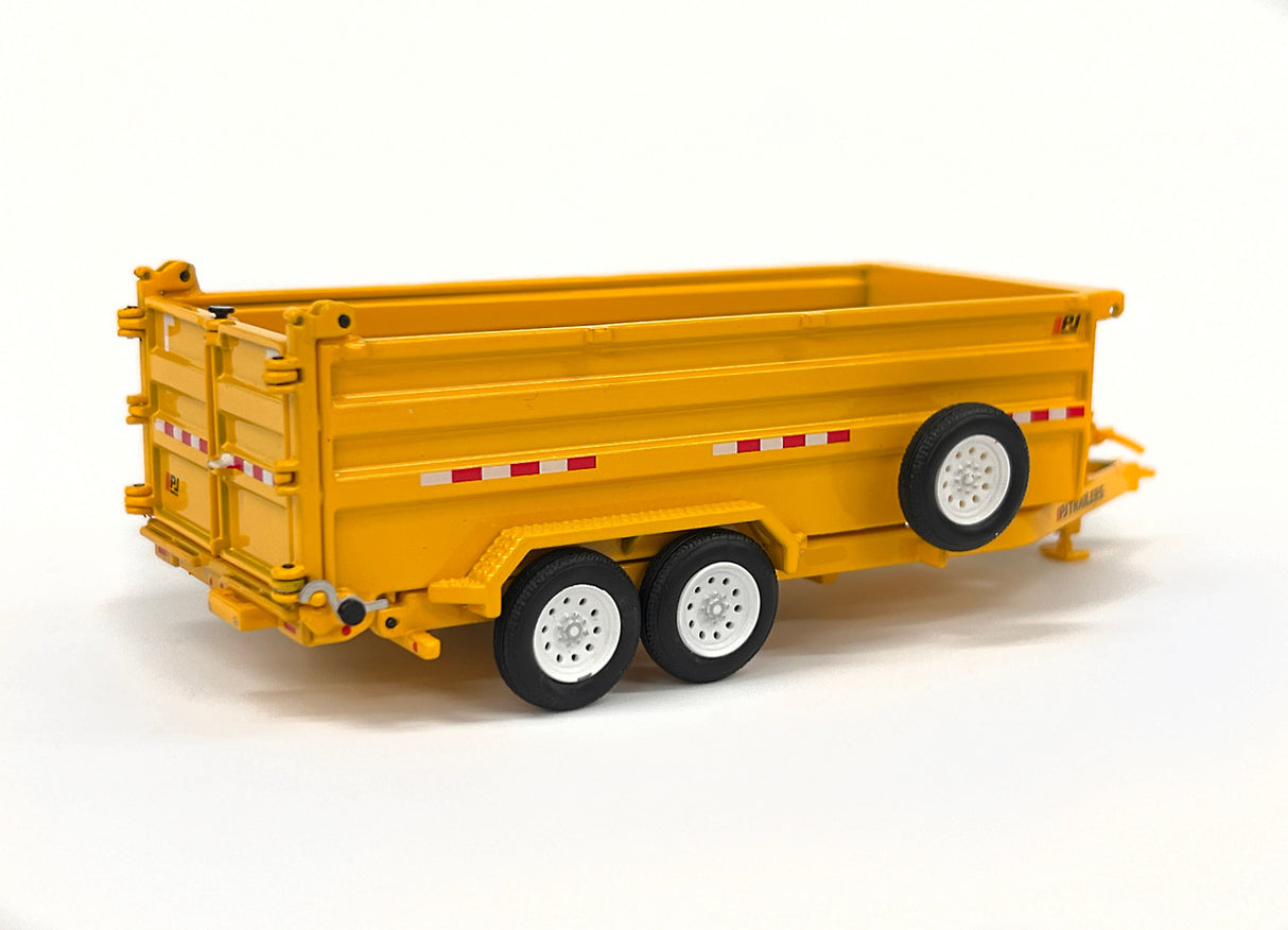 1/50 Scale Weiss Brothers PJ Trailers Dump Trailer - Yellow