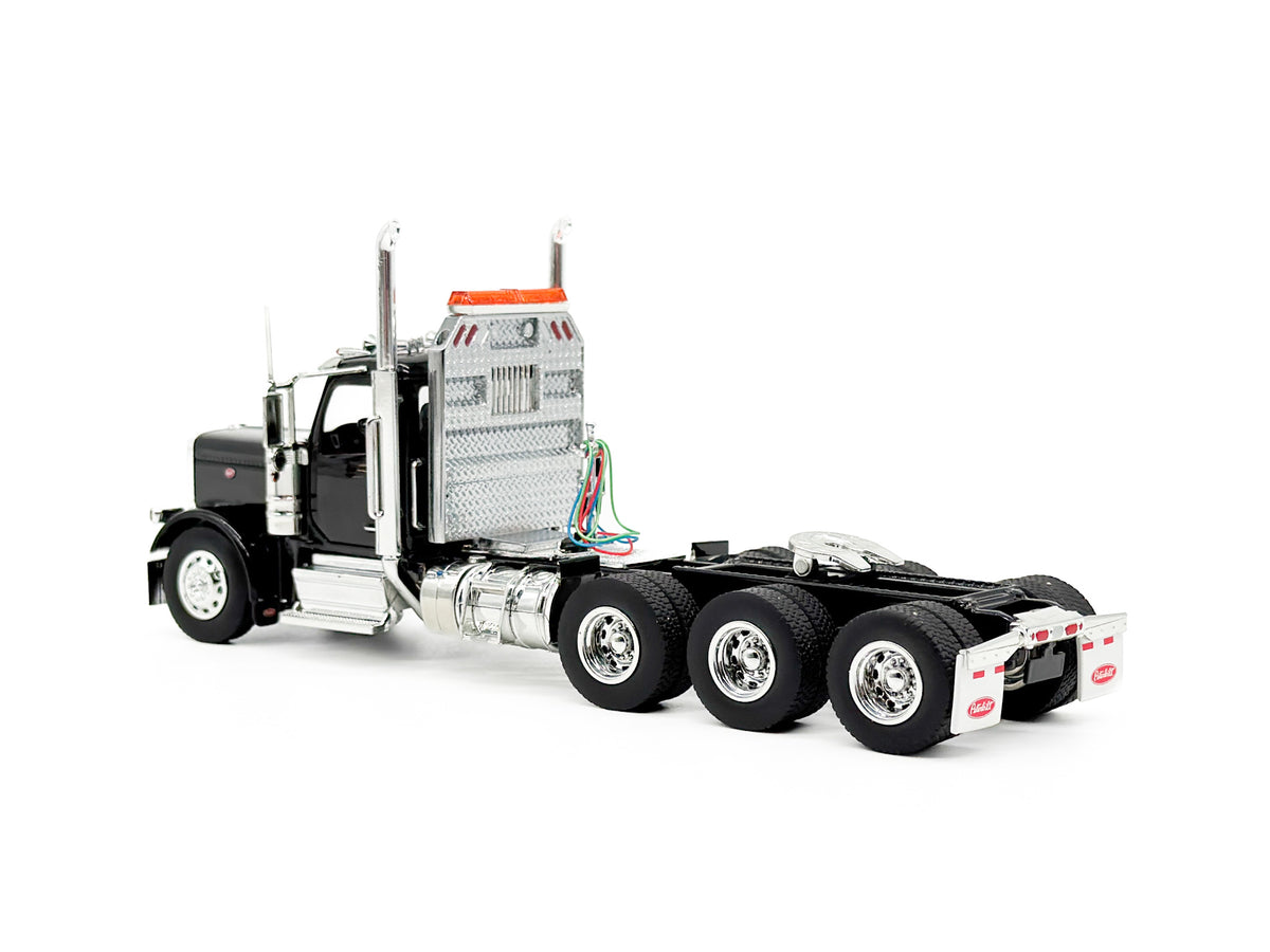 1/50 Scale Diecast Masters Peterbilt 589 Tri Axle Tractor - Black