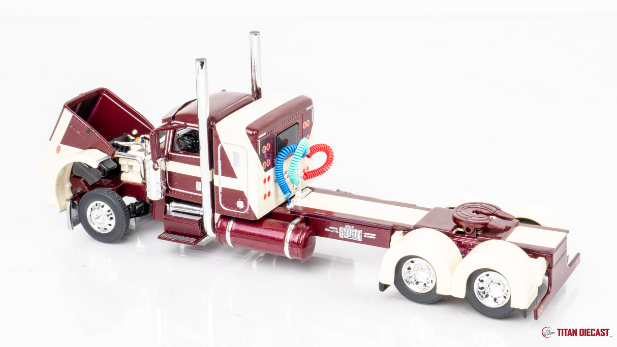 1/64 Scale DCP Peterbilt 389 w/ Fontaine Lowboy - RL Spartz Trucking 60-1697