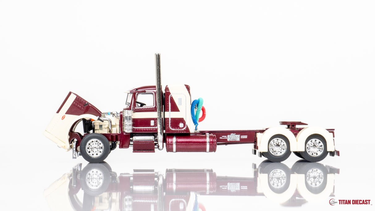 1/64 Scale DCP Peterbilt 389 w/ Fontaine Lowboy - RL Spartz Trucking 60-1697