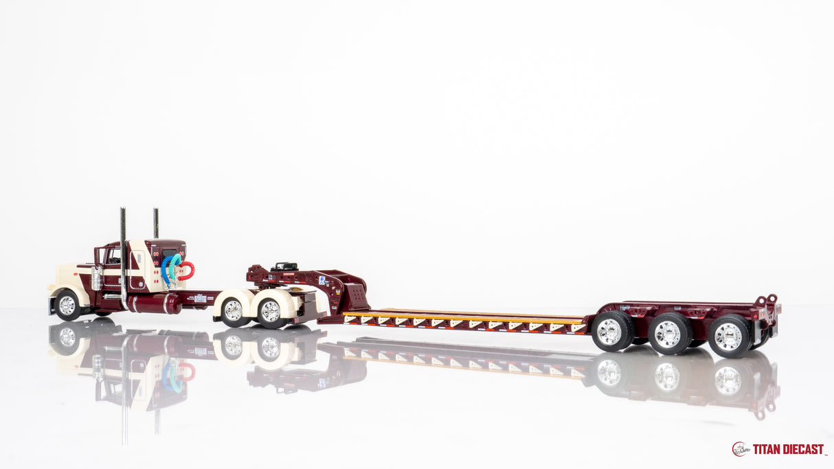 1/64 Scale DCP Peterbilt 389 w/ Fontaine Lowboy - RL Spartz Trucking 60-1697