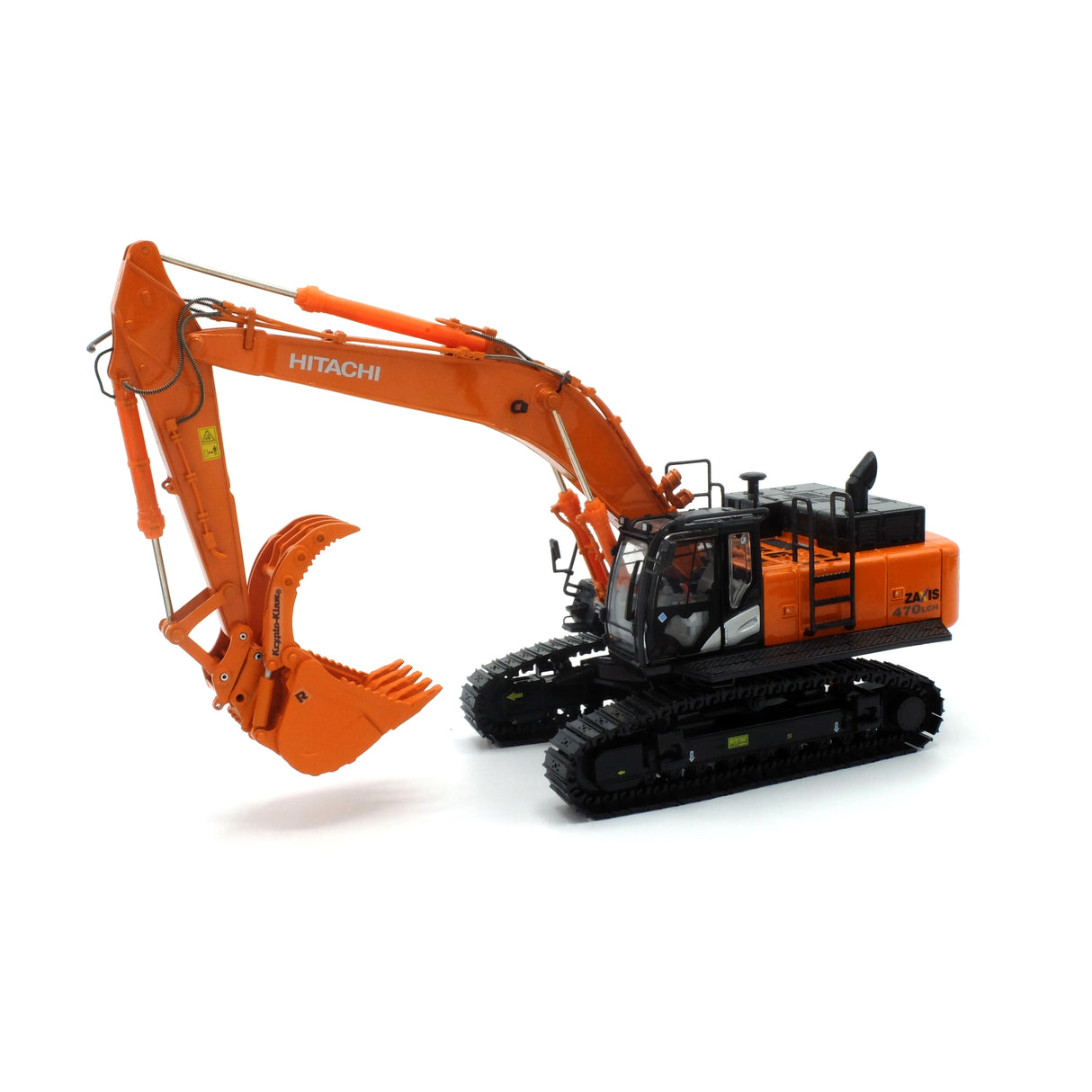 45 Ton Rockland Krypto Klaw® Bucket w/ Coupler - Hitachi Orange (Fits TMC Hitachi ZX470 and ZX490)