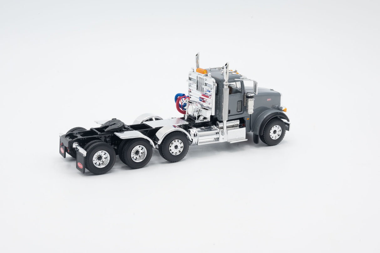 NOW IN STOCK - 1/50 Scale First Gear Peterbilt 367 w/ Talbert 55SA Lowboy - Northsea Gray - TD Exclusive