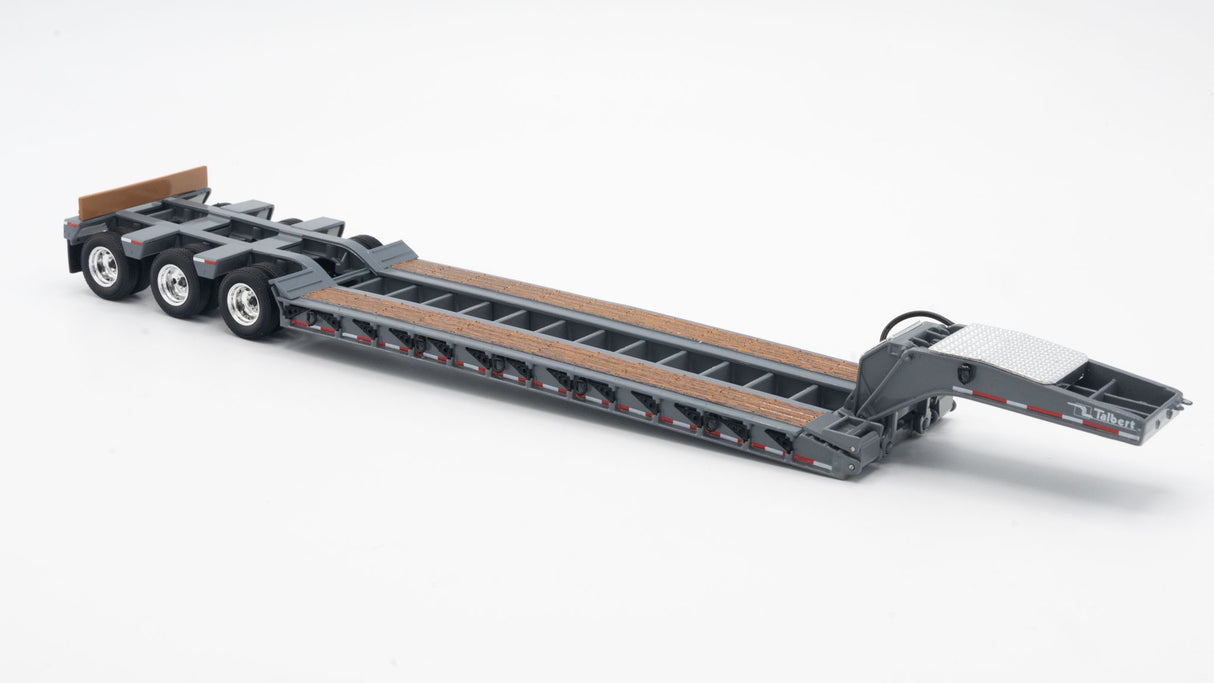 NOW IN STOCK - 1/50 Scale First Gear Peterbilt 367 w/ Talbert 55SA Lowboy - Northsea Gray - TD Exclusive