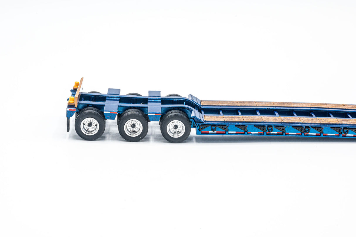 NOW IN STOCK - 1/50 Scale First Gear Peterbilt 367 w/ Talbert 55SA Lowboy - Sovereign Blue - TD Exclusive