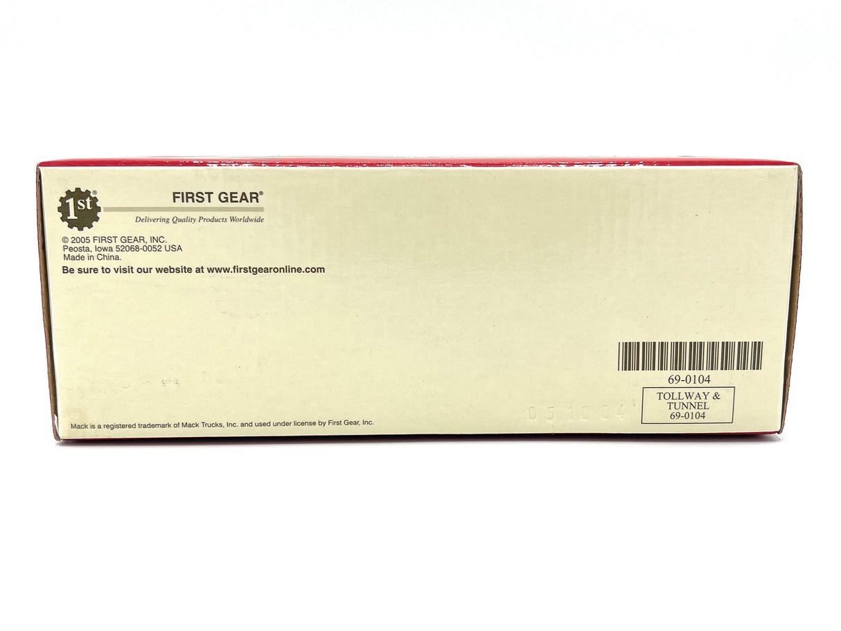 1/64 Scale First Gear Mack Granite w/ Snow Plow - Tollway and Tunnel - HARD TO FIND