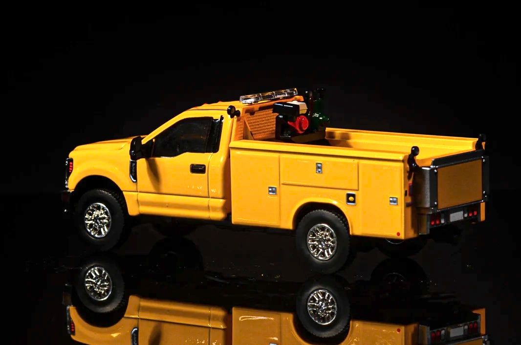 1/50 Scale Tonkin Replicas Ford F350 Service Truck - Yellow
