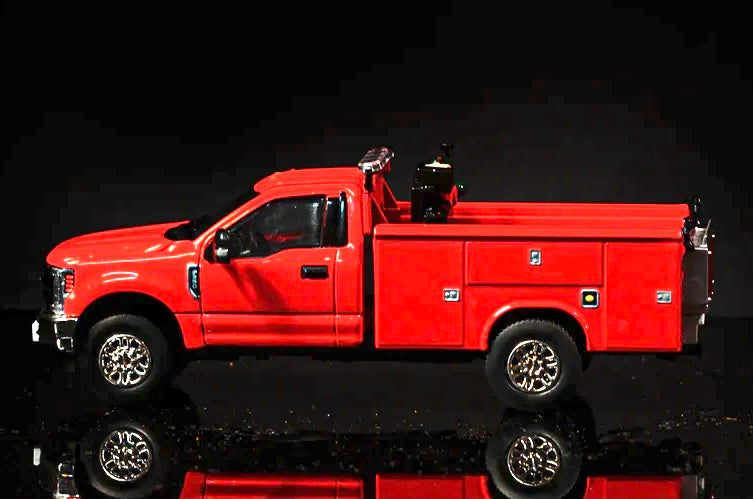 1/50 Scale Tonkin Replicas Ford F350 Service Truck - Red