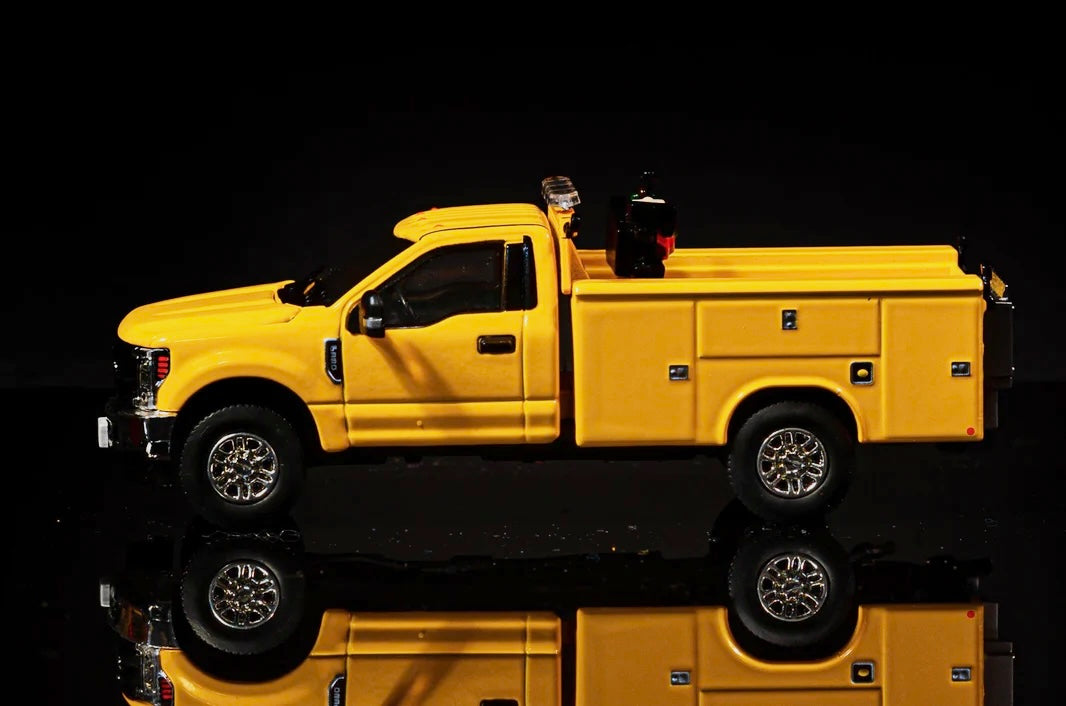1/50 Scale Tonkin Replicas Ford F350 Service Truck - Yellow