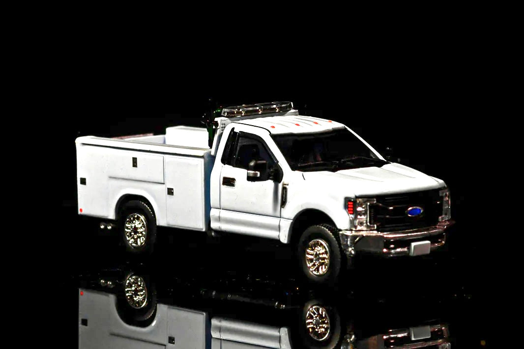1/50 Scale Tonkin Replicas Ford F350 Service Truck - White