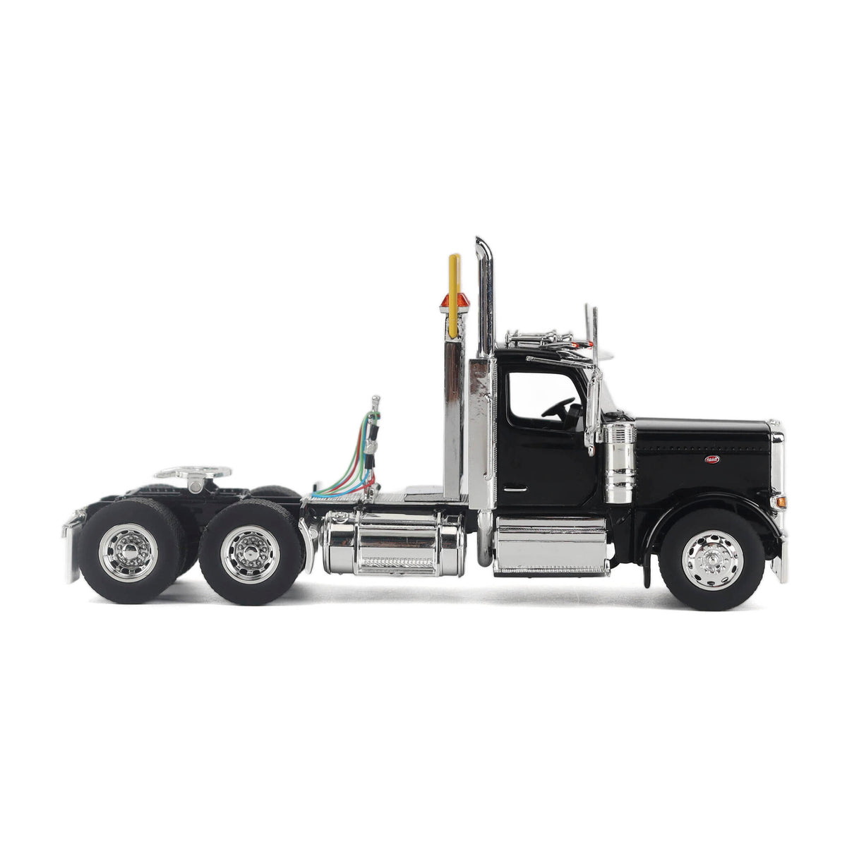 1/50 Scale Diecast Masters Peterbilt 589 Tandem Axle Tractor - Black