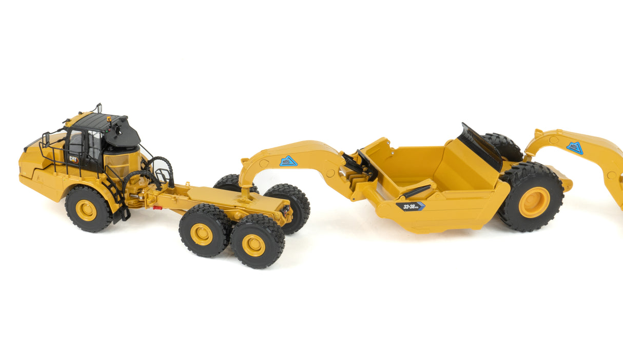 NOW AVAILABLE - 1/50 Scale Cat 745 w/ Tandem MTS Pull Scrapers