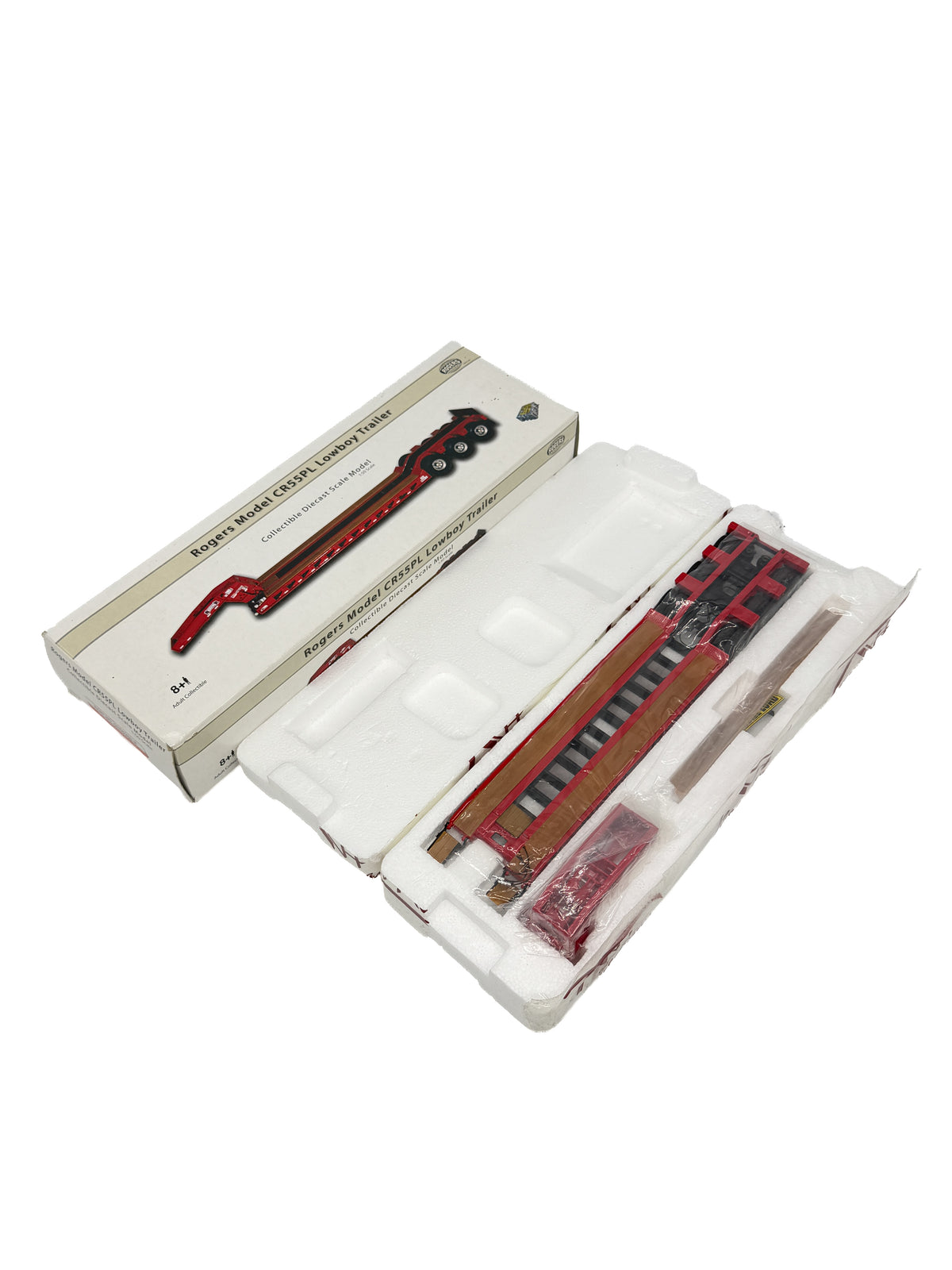 1/50 Scale Sword Rogers 3 Axle Lowboy - Red