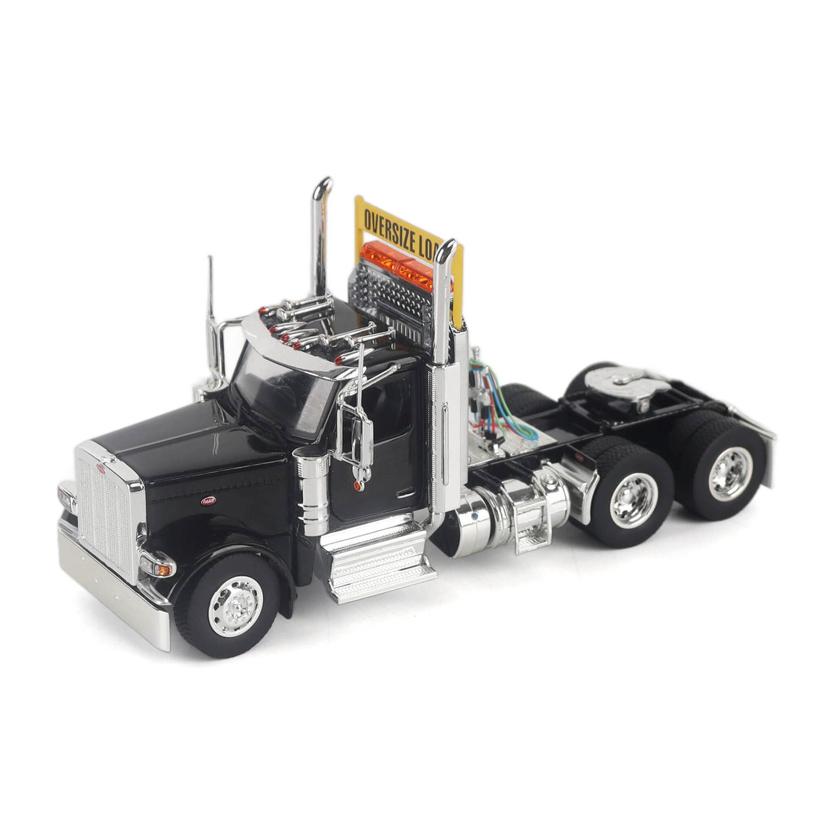 1/50 Scale Diecast Masters Peterbilt 589 Tandem Axle Tractor - Black