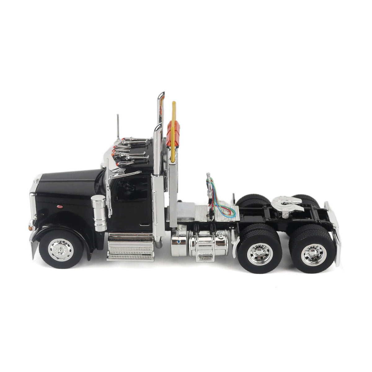 1/50 Scale Diecast Masters Peterbilt 589 Tandem Axle Tractor - Black