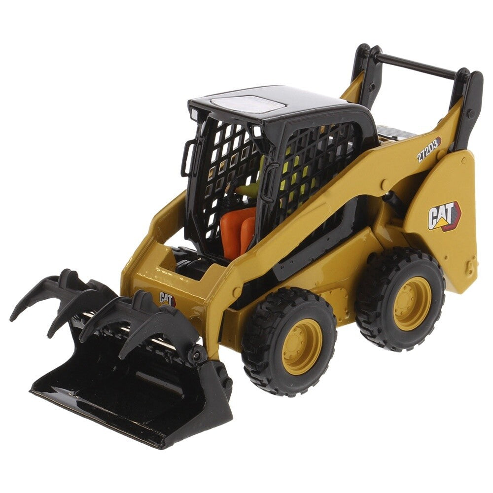 Caterpillar 272D3 Skid Steer Loader w/Grapple/Fork - 1:32