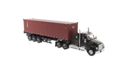 Kenworth T880 SBFA Tractor w/Sleeper & Container - Black/Tex