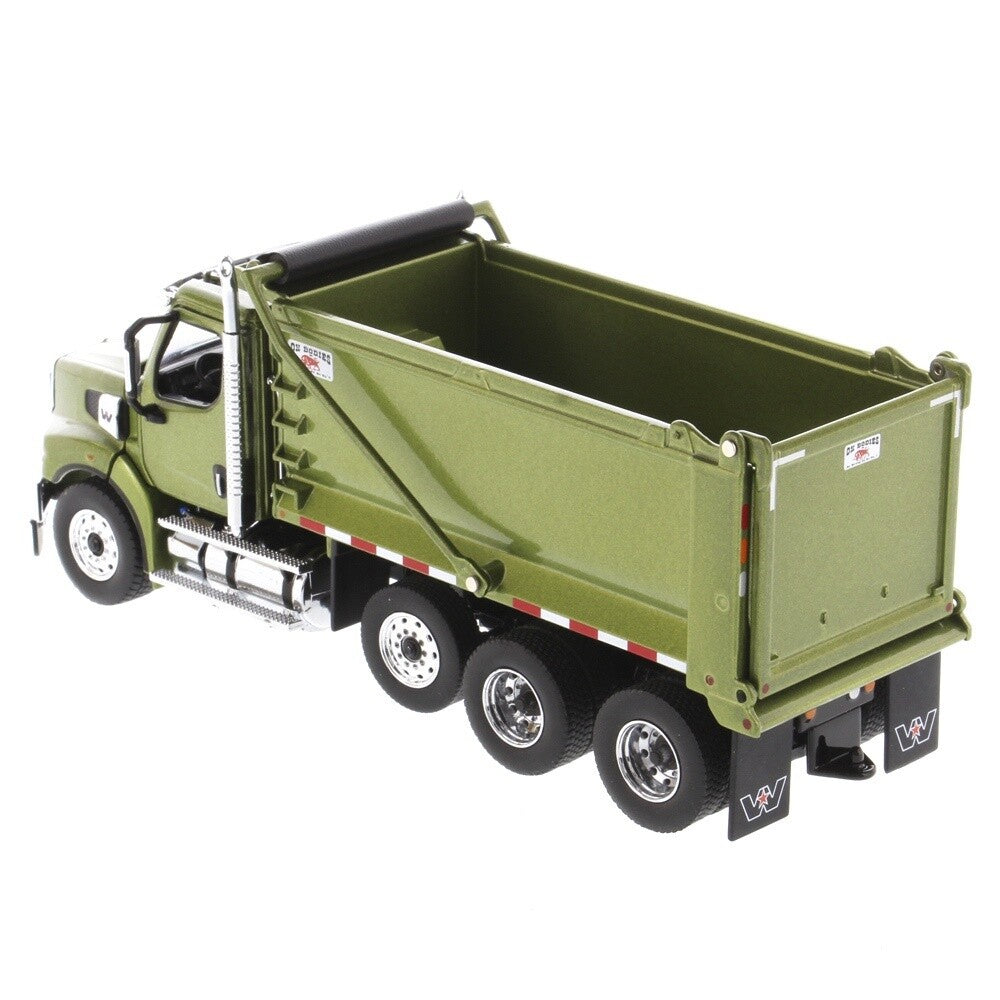 Western Star 49X SB 3-Axle Dump Truck w/Ox Body - Olive Green