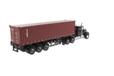 Kenworth T880 SBFA Tractor w/Sleeper & Container - Black/Tex