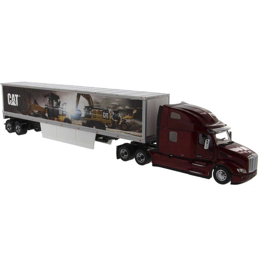 Peterbilt 579 w/Sleeper and Cat Mural Trailer