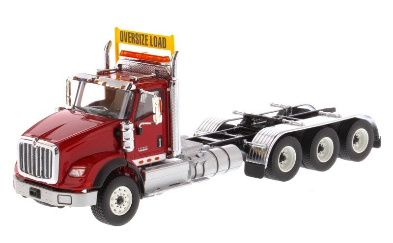 International HX620 Three Axle Tractor - Cab Only - Red