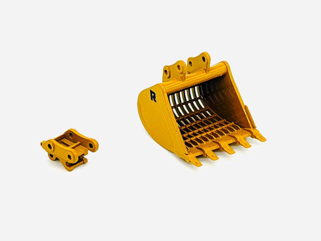 READY TO SHIP | 1/50 Scale Rockland Rock Tine "Skeleton" Bucket for Cat 320/323 Excavators