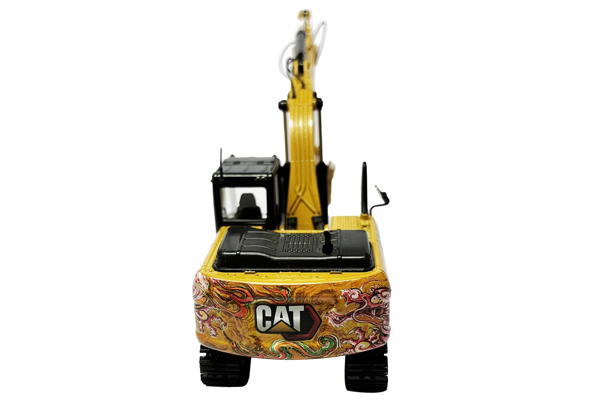 Caterpillar 320 GX Excavator w/Dragon Totem Decoration