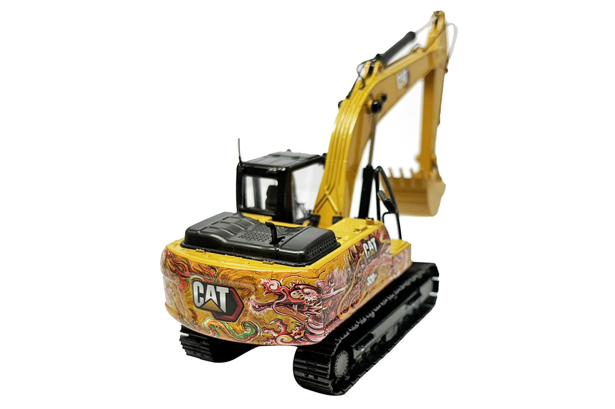 Caterpillar 320 GX Excavator w/Dragon Totem Decoration