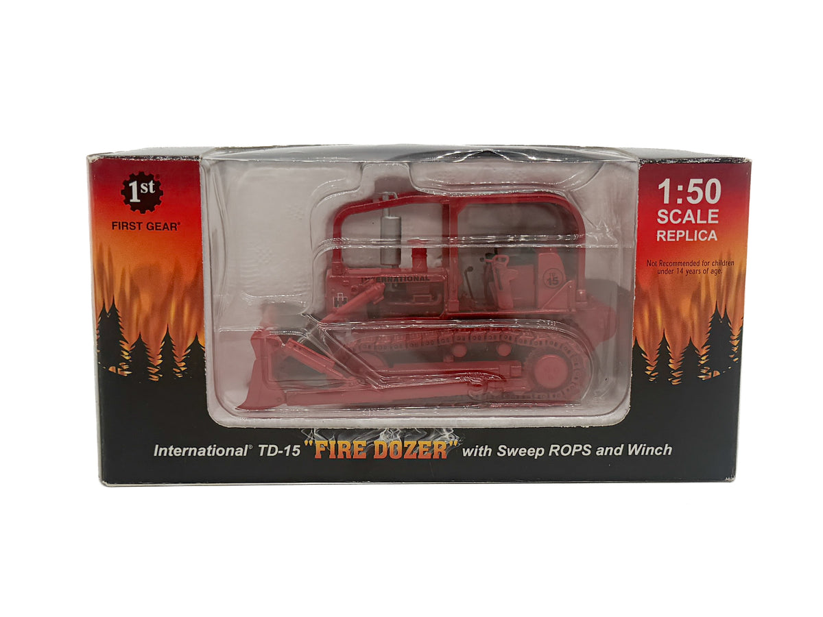 1/50 Scale First Gear International TD-15 Fire Dozer