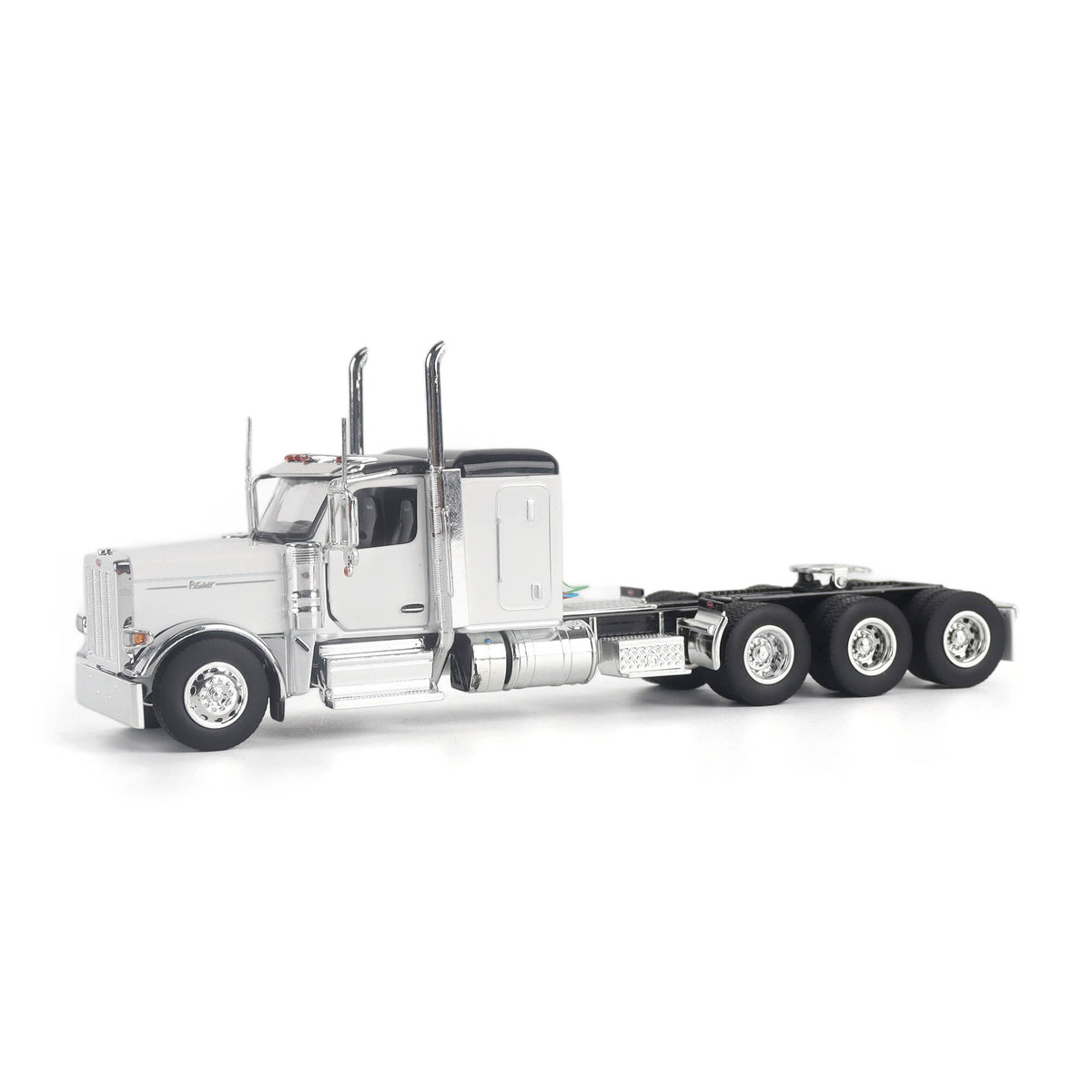 1/50 Scale Diecast Masters Peterbilt 589 Tri-Axle Tractor w/ 58" Sleeper - White