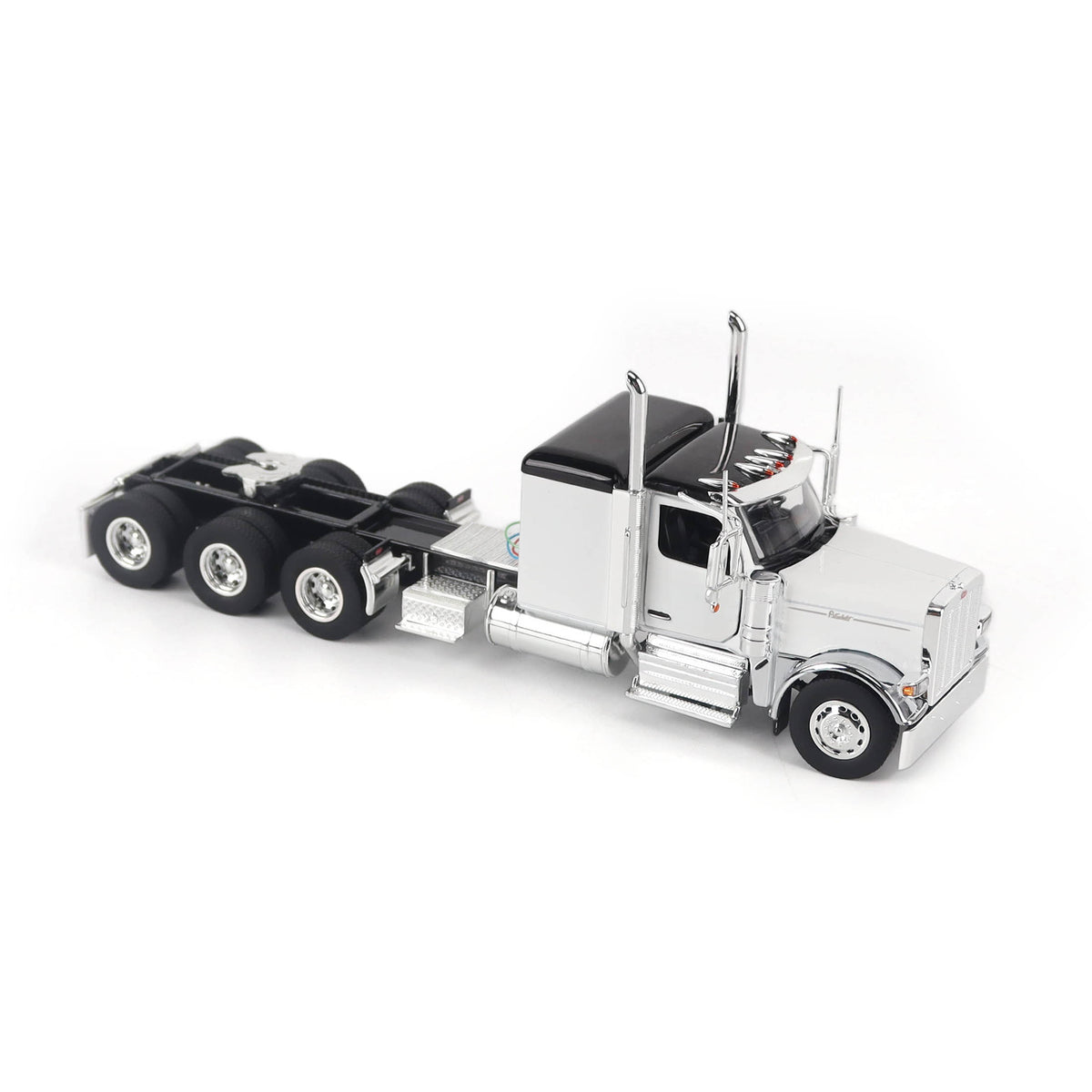 1/50 Scale Diecast Masters Peterbilt 589 Tri-Axle Tractor w/ 58" Sleeper - White