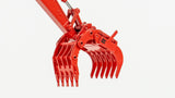 Titan Diecast Custom | 1/50 Scale Link-Belt 355X4S Excavator w/ Bucket and Rockland Krypto Klaw Rake