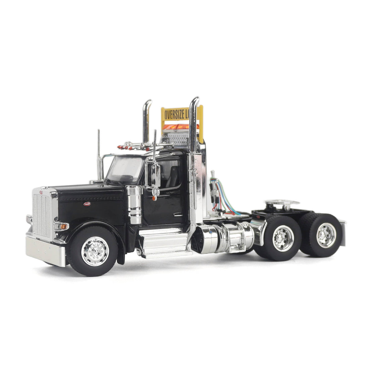 1/50 Scale Diecast Masters Peterbilt 589 Tandem Axle Tractor - Black