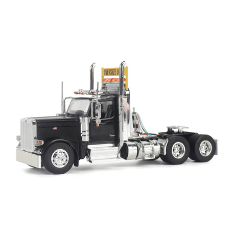 1/50 Scale Diecast Masters Peterbilt 589 Tandem Axle Tractor - Black