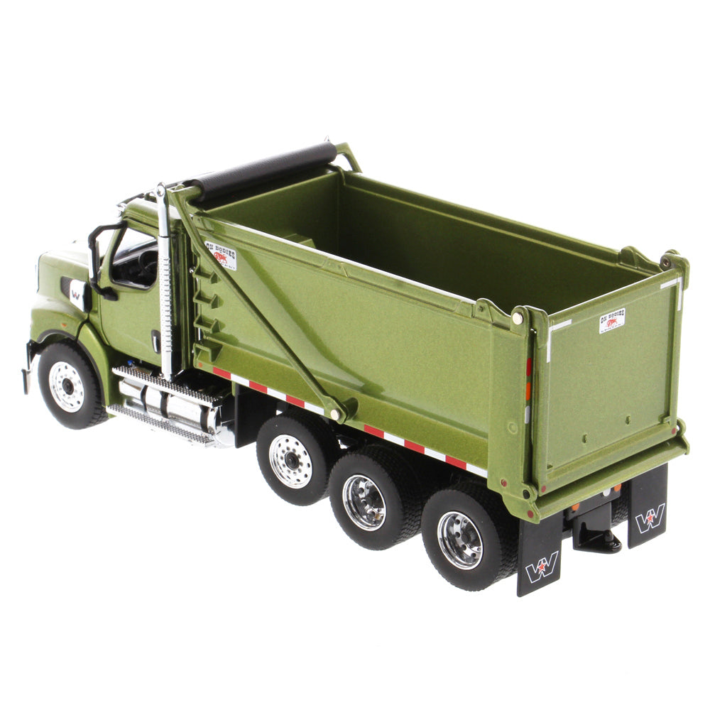 1/50 Scale Diecast Masters Western Star 49X Dump Truck - Olive Green