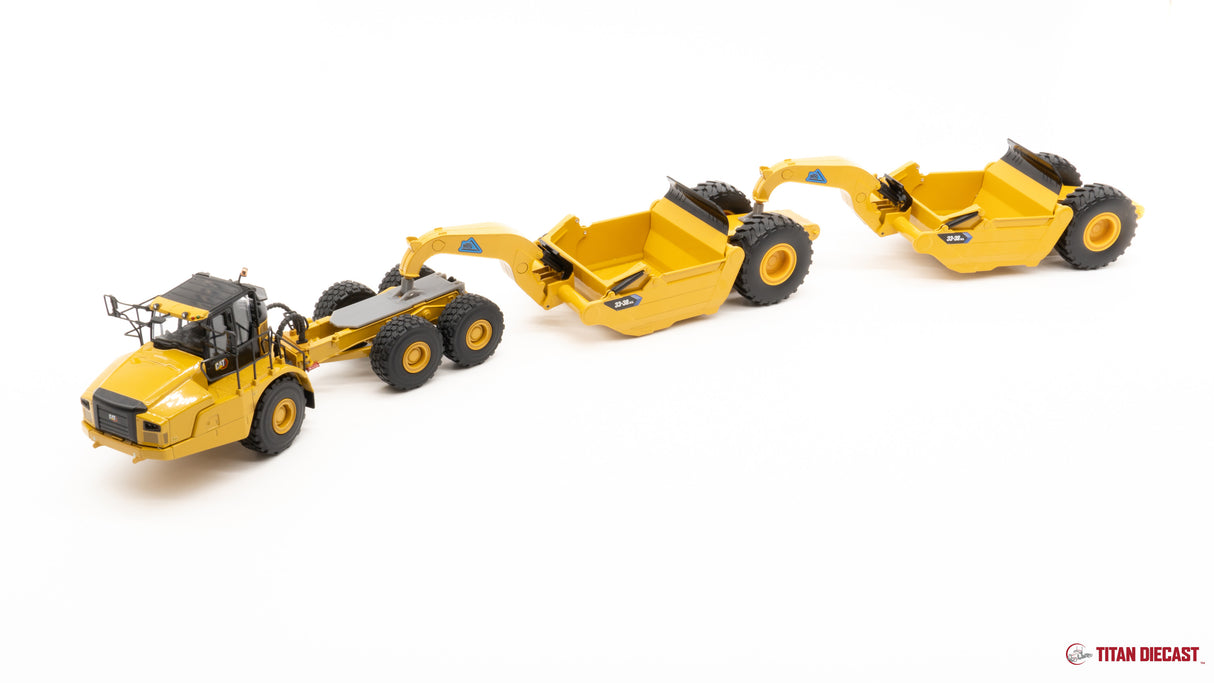 Pre-Order Deposit - 1/50 Scale Cat 745 w/ Tandem MTS Pull Scrapers