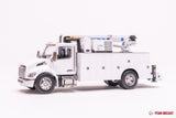 1/50 Scale Diecast Masters Peterbilt 536 with Auto Crane Service Body - White