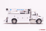 1/50 Scale Diecast Masters Peterbilt 536 with Auto Crane Service Body - White