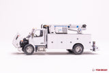 1/50 Scale Diecast Masters Peterbilt 536 with Auto Crane Service Body - White