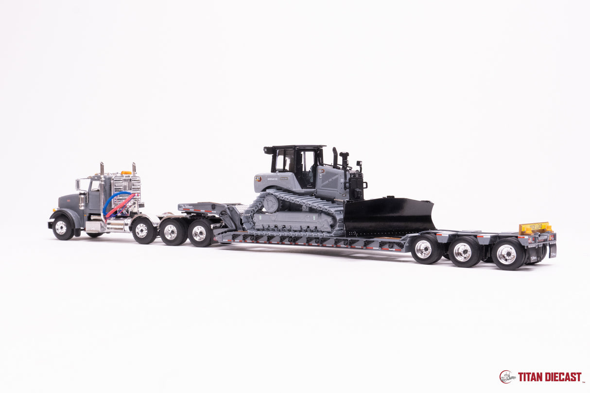 Combo Deal - Peterbilt Lowboy and Cat D6 in Matching Gray